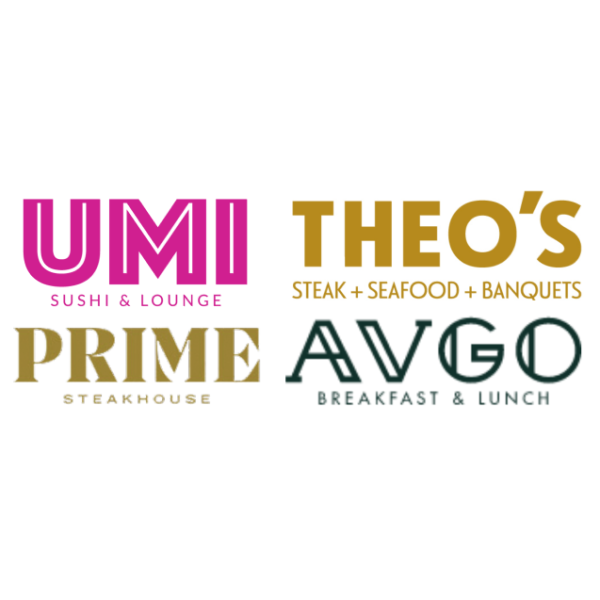 Theo’s Steak and Seafood, Prime Steakhouse, Umi Sushi and Lounge, AVGO